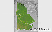 Satellite Map of Western, lighten, desaturated