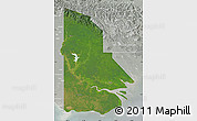 Satellite Map of Western, lighten, semi-desaturated