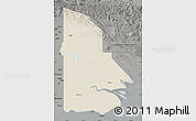 Shaded Relief Map of Western, darken, semi-desaturated