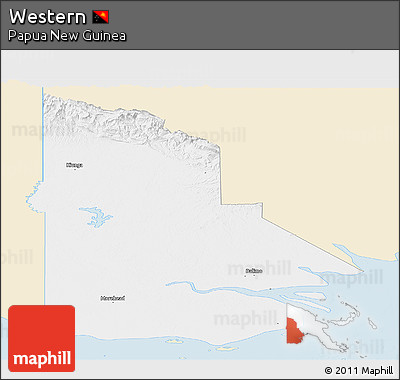 Classic Style Panoramic Map of Western, single color outside