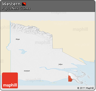 Classic Style Panoramic Map of Western, single color outside
