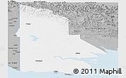 Gray Panoramic Map of Western