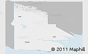 Gray Panoramic Map of Western, single color outside