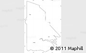 Blank Simple Map of Western, cropped outside