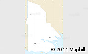 Classic Style Simple Map of Western, single color outside