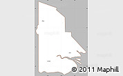 Gray Simple Map of Western, cropped outside