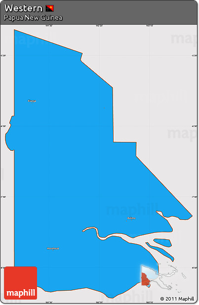 Political Simple Map of Western, cropped outside