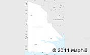 Silver Style Simple Map of Western