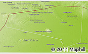 Physical 3D Map of Mayor Pablo La Gerenza