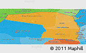 Political Shades Panoramic Map of Alto Paraguay