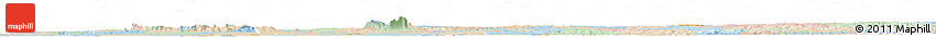 Political Horizon Map of Alto Parana, lighten