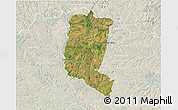 Satellite 3D Map of Itakyry, lighten