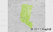 Physical Map of Itakyry, lighten, desaturated