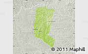 Physical Map of Itakyry, lighten, semi-desaturated