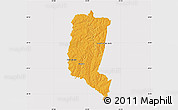 Political Map of Itakyry, cropped outside