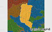 Political Map of Itakyry, darken