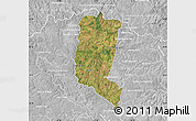 Satellite Map of Itakyry, lighten, desaturated