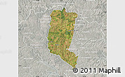Satellite Map of Itakyry, lighten, semi-desaturated
