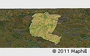 Satellite Panoramic Map of Itakyry, darken