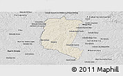 Shaded Relief Panoramic Map of Itakyry, desaturated