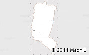 Classic Style Simple Map of Itakyry, cropped outside