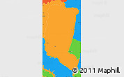 Political Simple Map of Itakyry