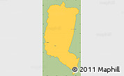 Savanna Style Simple Map of Itakyry, cropped outside