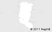 Silver Style Simple Map of Itakyry