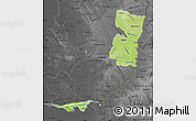 Physical Map of Alto Parana, darken, desaturated