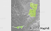 Physical Map of Alto Parana, desaturated