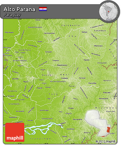 Physical Map of Alto Parana
