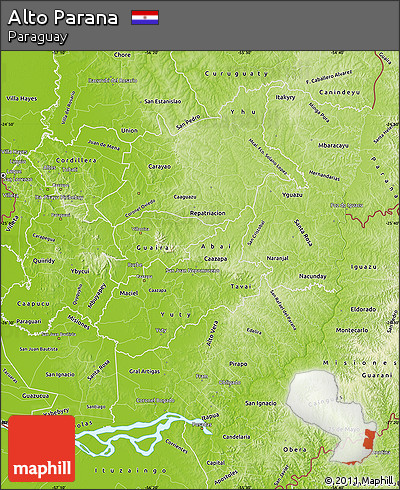 Physical Map of Alto Parana