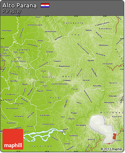 Physical Map of Alto Parana