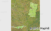Physical Map of Alto Parana, satellite outside