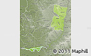 Physical Map of Alto Parana, semi-desaturated
