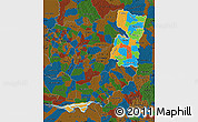 Political Map of Alto Parana, darken