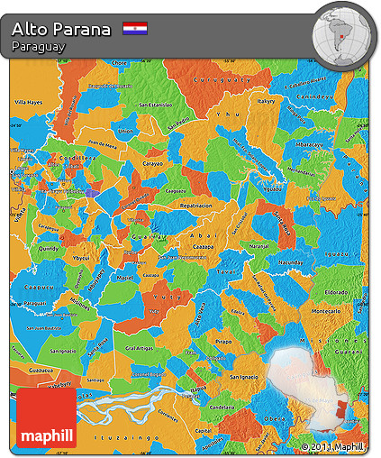 Political Map of Alto Parana