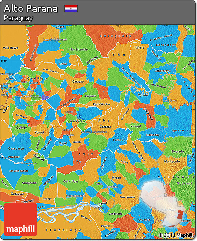 Political Map of Alto Parana