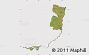 Satellite Map of Alto Parana, cropped outside