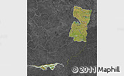 Satellite Map of Alto Parana, darken, desaturated