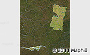 Satellite Map of Alto Parana, darken