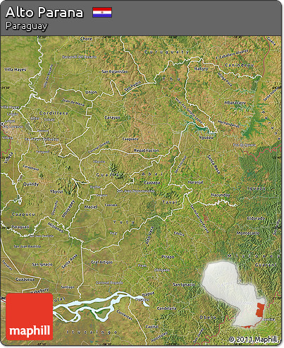 Satellite Map of Alto Parana