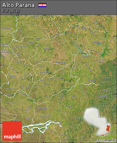 Satellite Map of Alto Parana