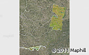 Satellite Map of Alto Parana, semi-desaturated