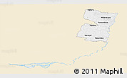 Classic Style Panoramic Map of Alto Parana, single color outside