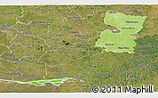 Physical Panoramic Map of Alto Parana, satellite outside