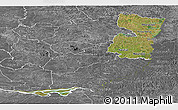 Satellite Panoramic Map of Alto Parana, desaturated