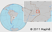 Gray Location Map of Pte. Franco