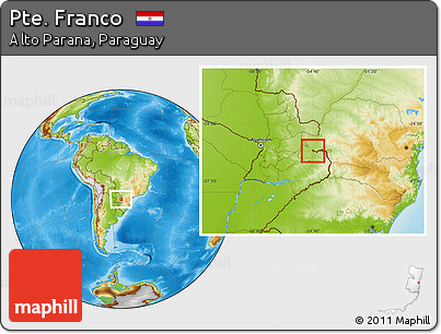 Physical Location Map of Pte. Franco