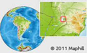 Physical Location Map of Pte. Franco, highlighted parent region